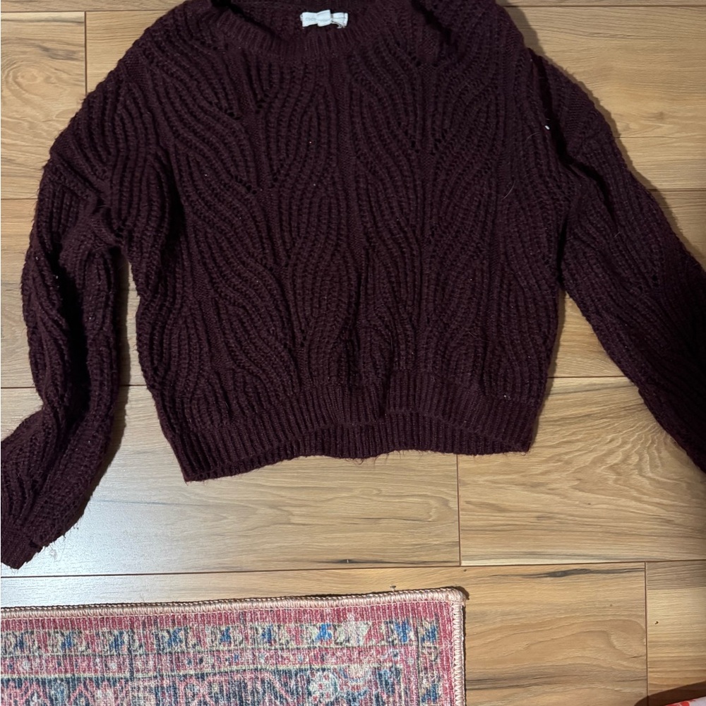 Women's Burgundy Sweater